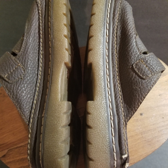 Y2k 90s Emergency Exit Thick Chunky Sole Slip On Sandals Brown Sz 7 buckle - Picture 8 of 14